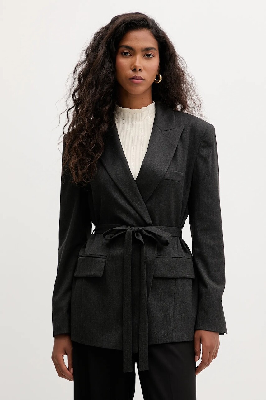 Sako Marella Emme by Marella šedá farba, bez zapínania, jednofarebné, 2525046151200