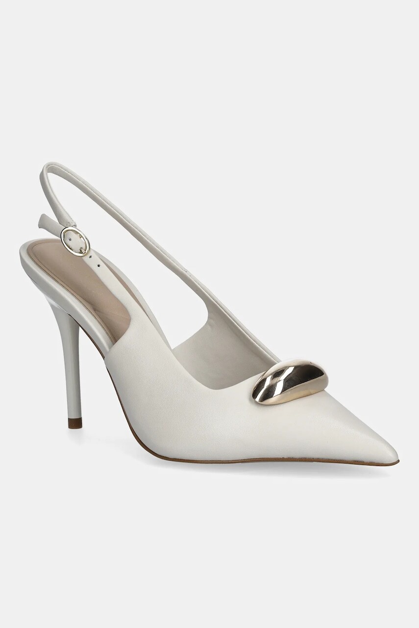 Kožené lodičky Aldo CAMBERLEY béžová farba, 14053621