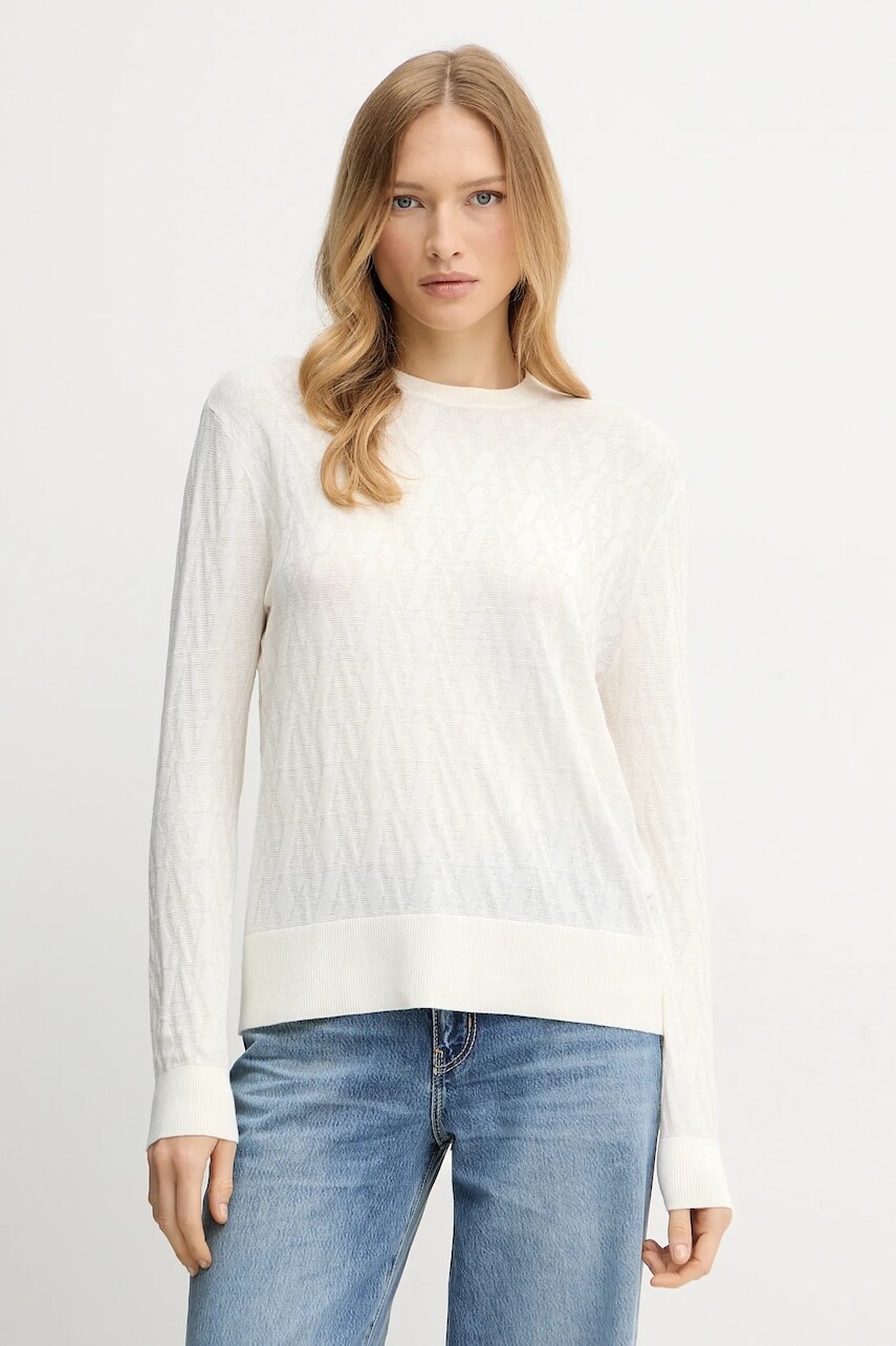 Sveter Armani Exchange béžová farba, ľahký, XW001317 AF16619