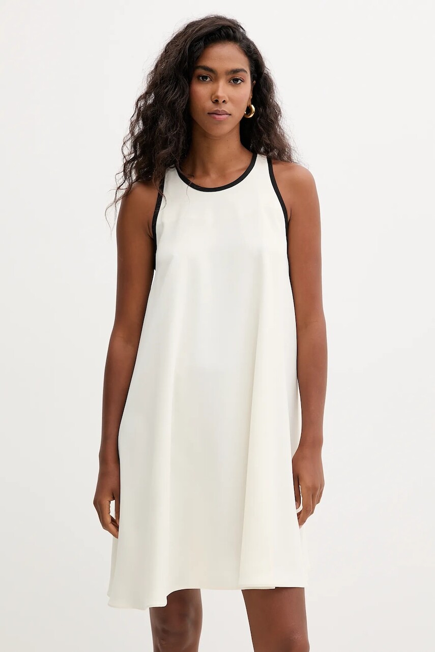 Šaty Marella béžová farba, mini, áčkový strih, 2523226093200