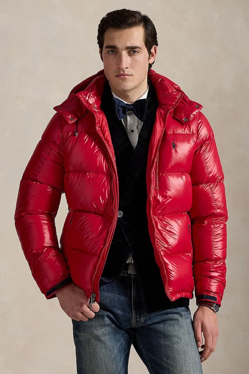 Bunda Polo Ralph Lauren bordová farba, zimná, 710968281