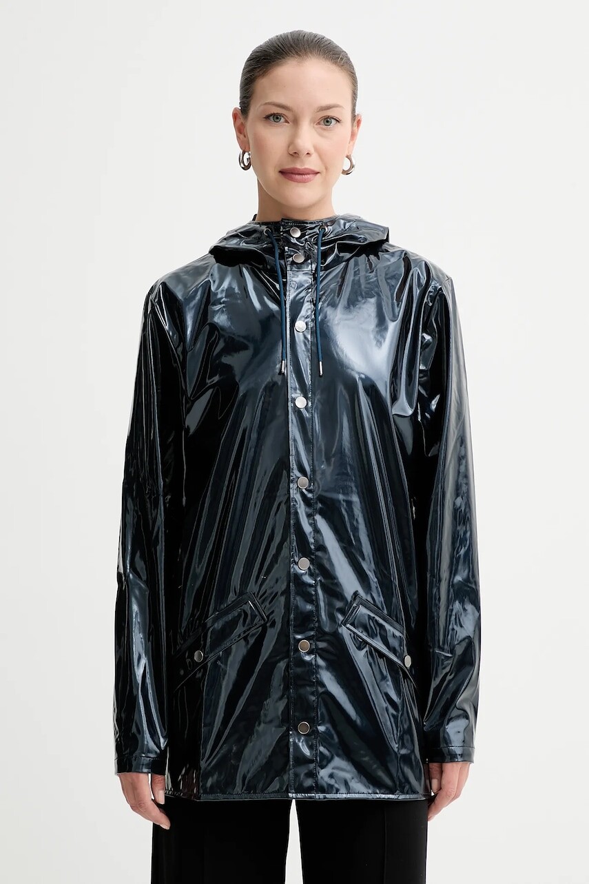 Bunda Rains 12010 Jacket tmavomodrá farba, prechodná, 12010