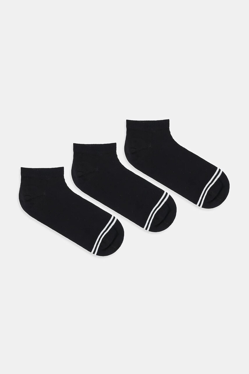 Ponožky Pepe Jeans 3-pak čierna farba, PMU30044