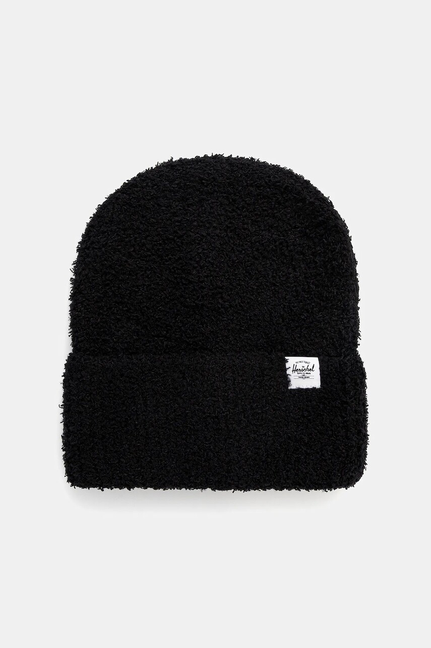 Čiapka Herschel Boucle čierna farba, 50234-00001-OS