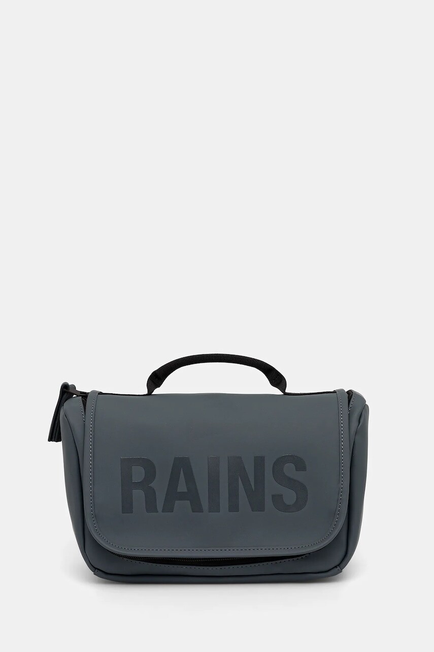 Kozmetická taška Rains 16310 Texel Wash Bag šedá farba, 16310