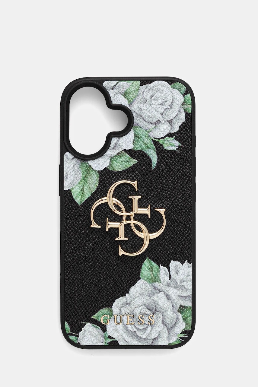 Puzdro na mobil Guess iPhone 16 čierna farba, GUHCP16SPGROP4MK