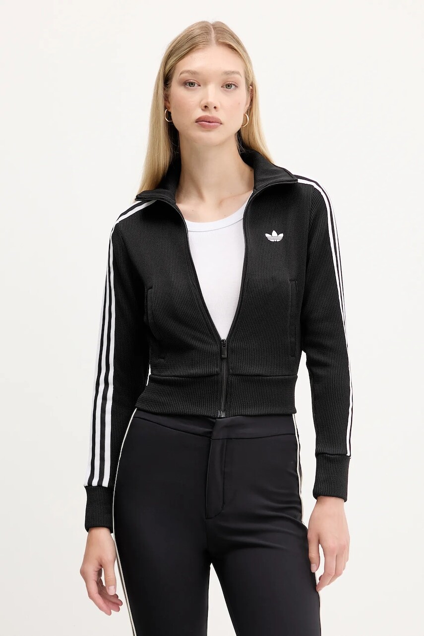 Mikina adidas Originals Firebird čierna farba, s potlačou, JY2613