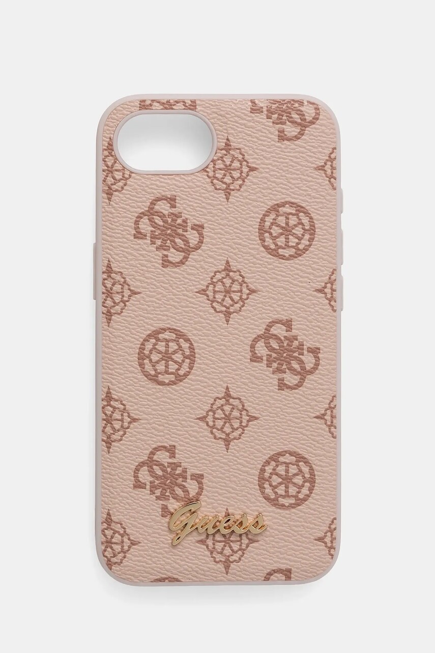 Puzdro na mobil Guess iPhone 16e ružová farba, GUHMPSE4PGPYSW
