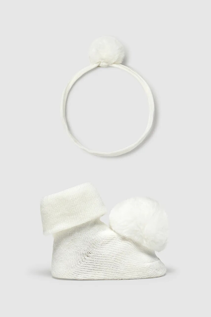 Ponožky pre bábätká Mayoral Newborn béžová farba, 9922