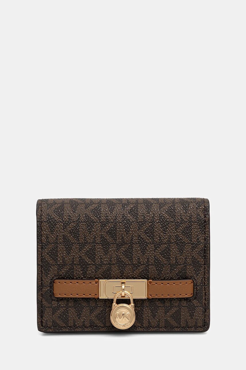 Peňaženka MICHAEL Michael Kors dámska, hnedá farba, 32F5GNXD1B