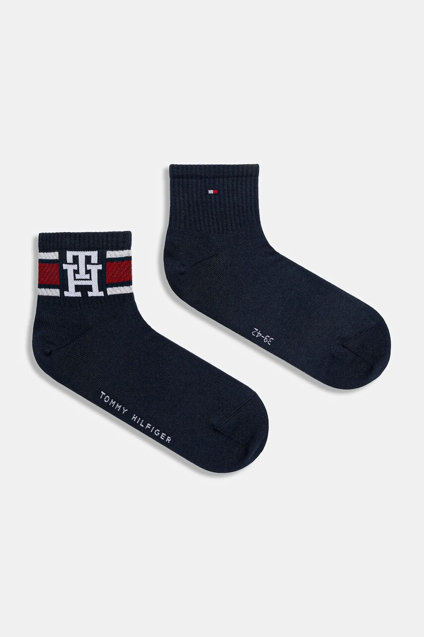 Ponožky Tommy Hilfiger 2-pak tmavomodrá farba, 701236322