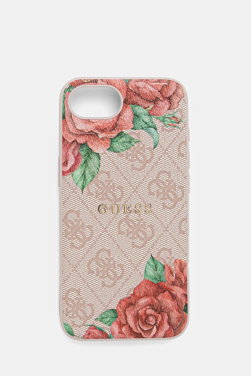 Puzdro na mobil Guess iPhone 16e ružová farba, GUHMPSE4P4ROPEMCP