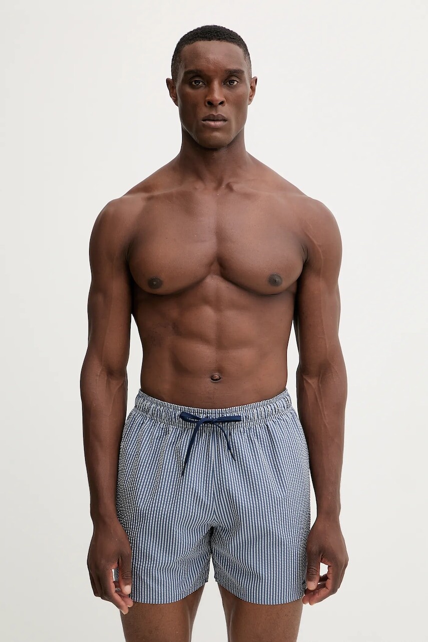 Plavkové šortky adidas modrá farba, JX2674