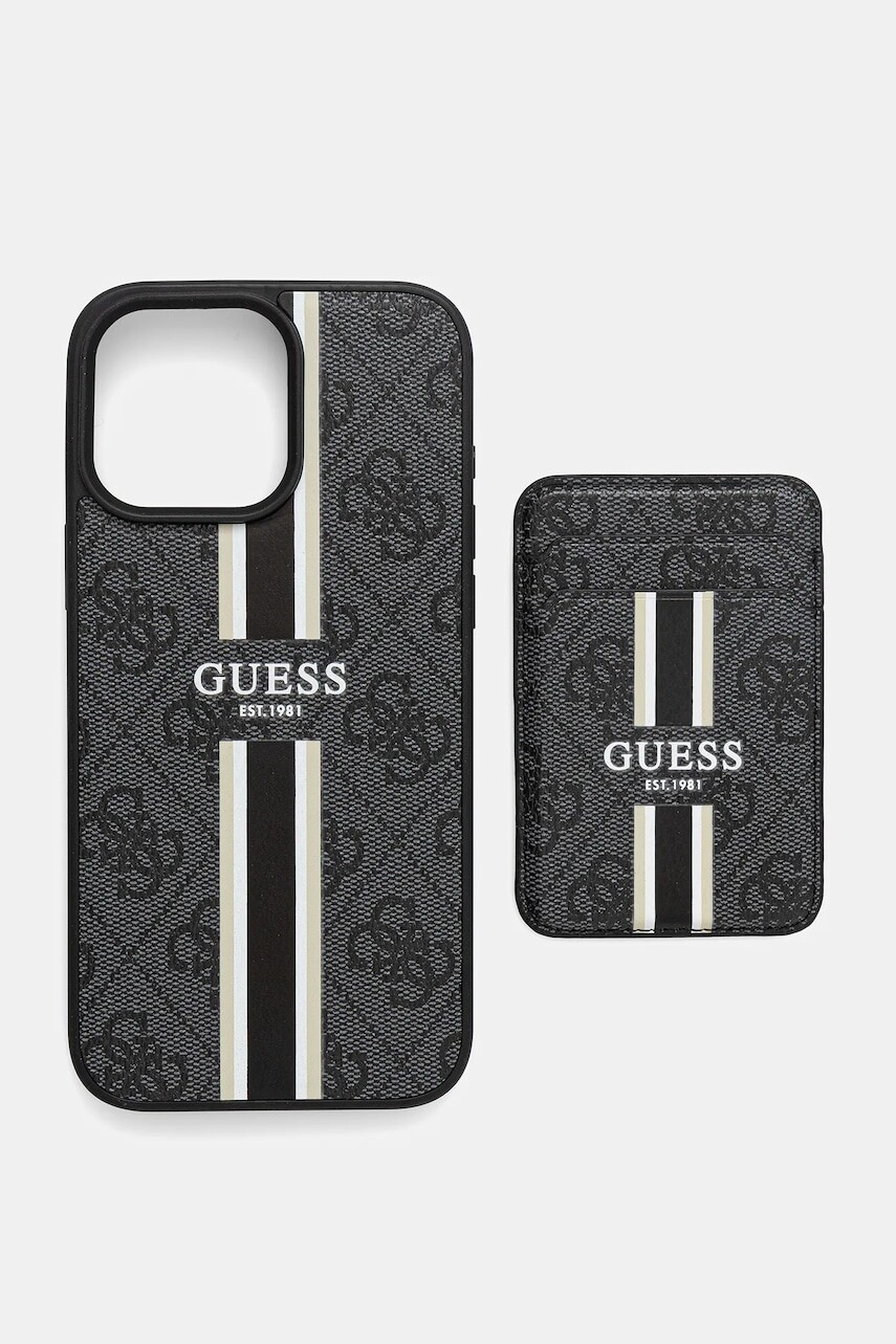Puzdro na mobil Guess iPhone 16 Pro Max čierna farba, GUBPHCP16XP4RPSK