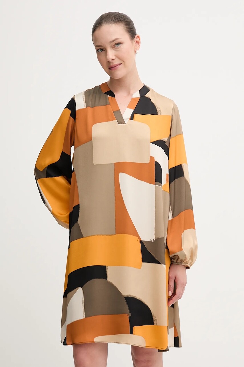 Šaty Joseph Ribkoff oranžová farba, mini, rovný strih, 253218