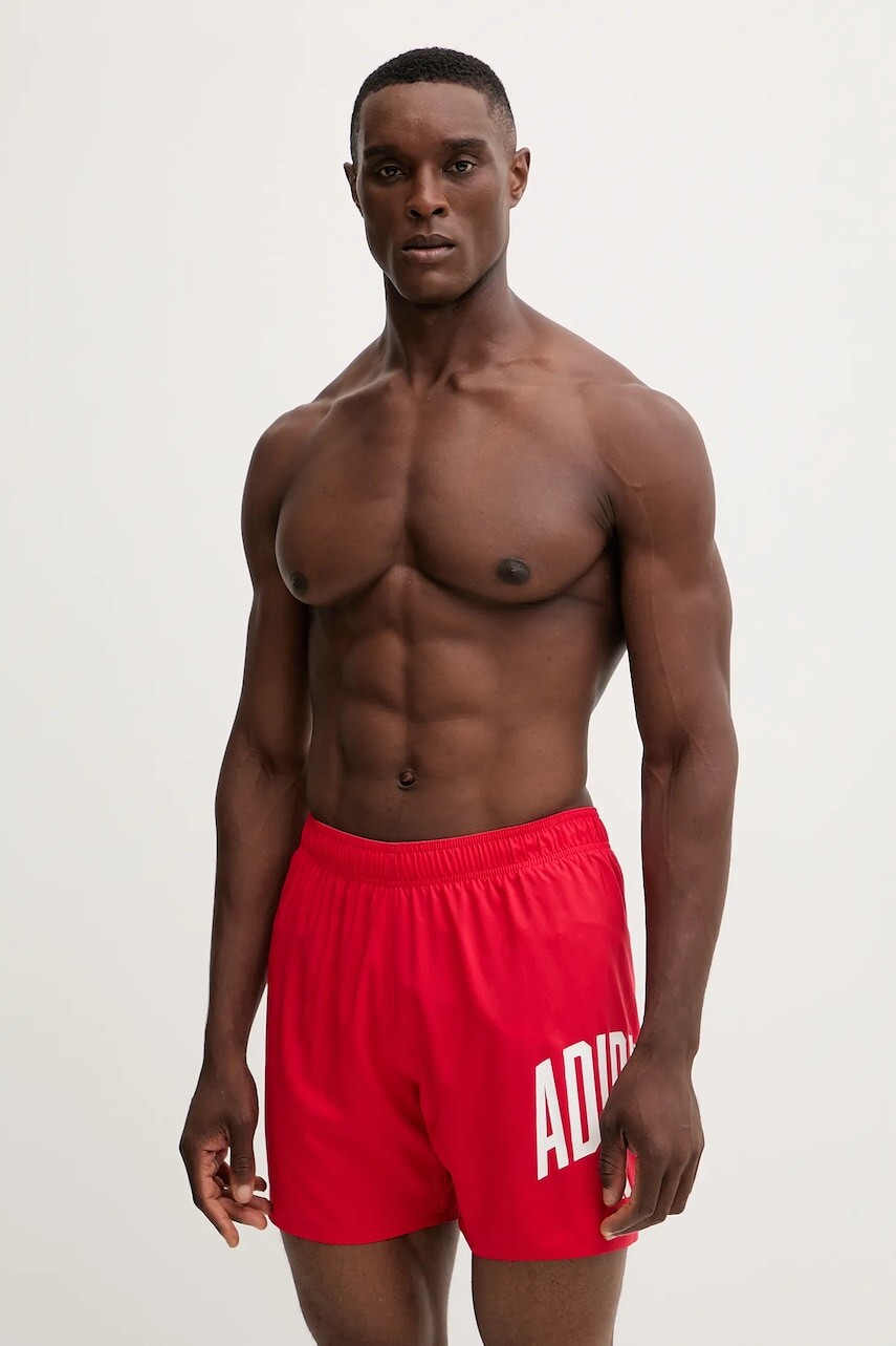 Plavkové šortky adidas COLLGT SH 5IN červená farba, JX2661