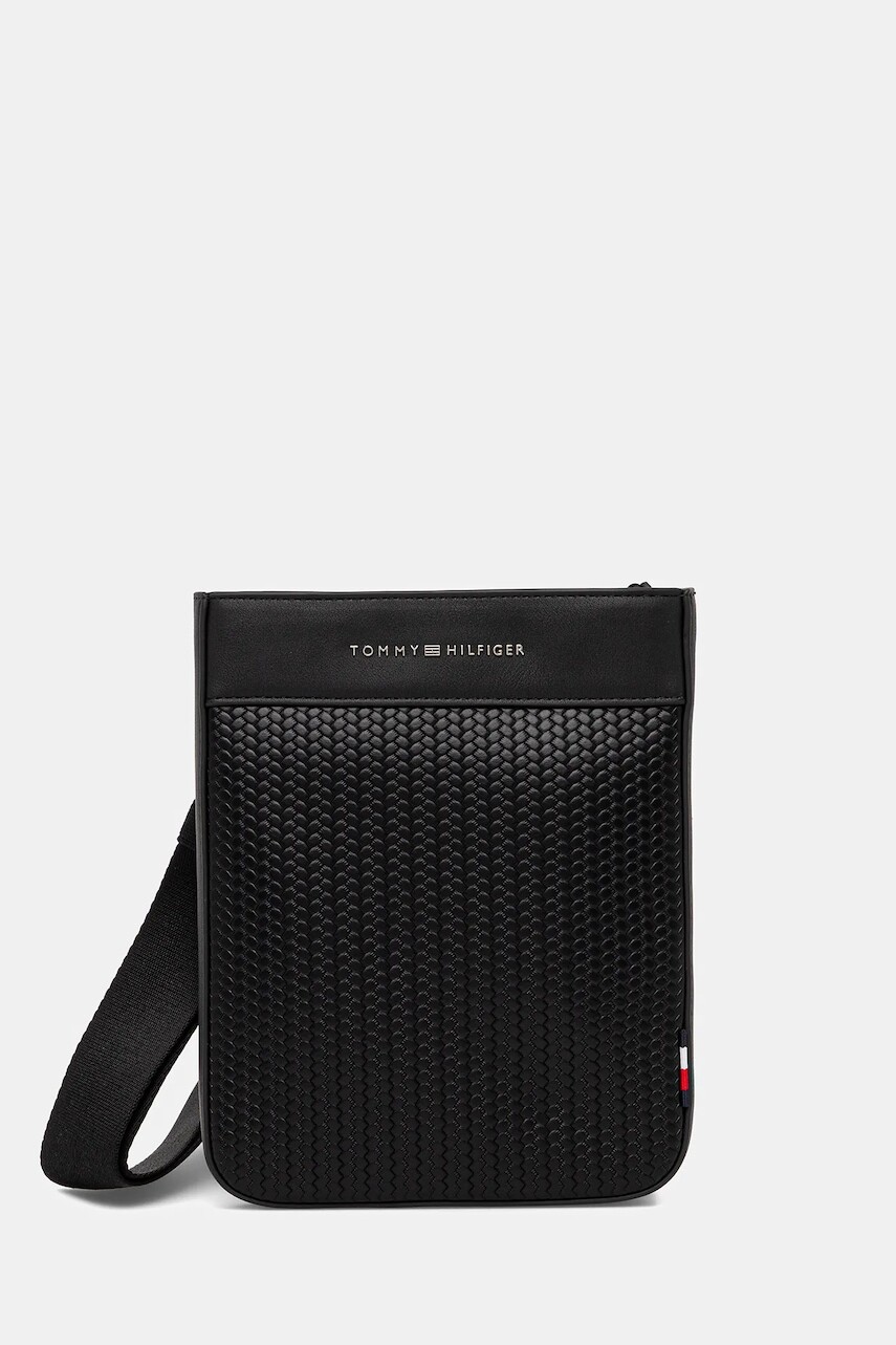 Malá taška Tommy Hilfiger čierna farba, AM0AM13662
