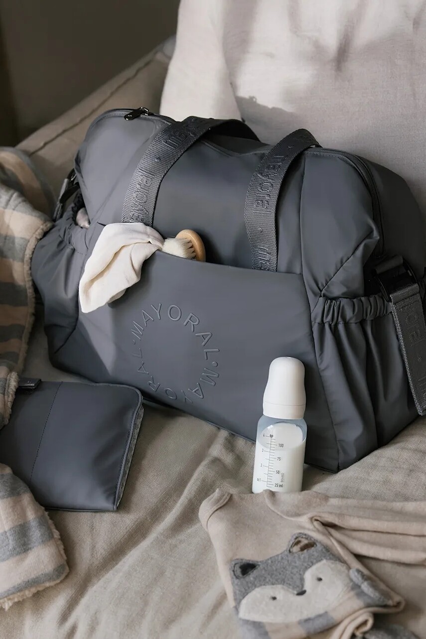 Taška Mayoral Newborn šedá farba, 19967