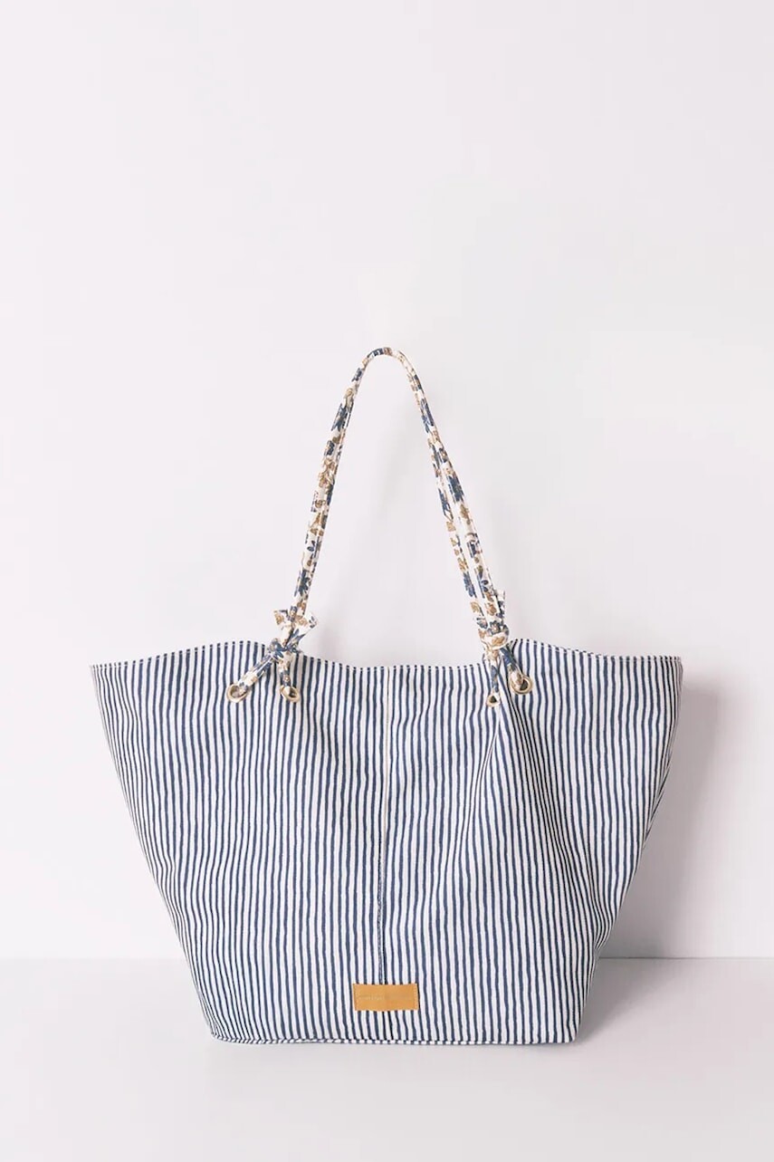 Plážová taška women'secret modrá farba, 3062336