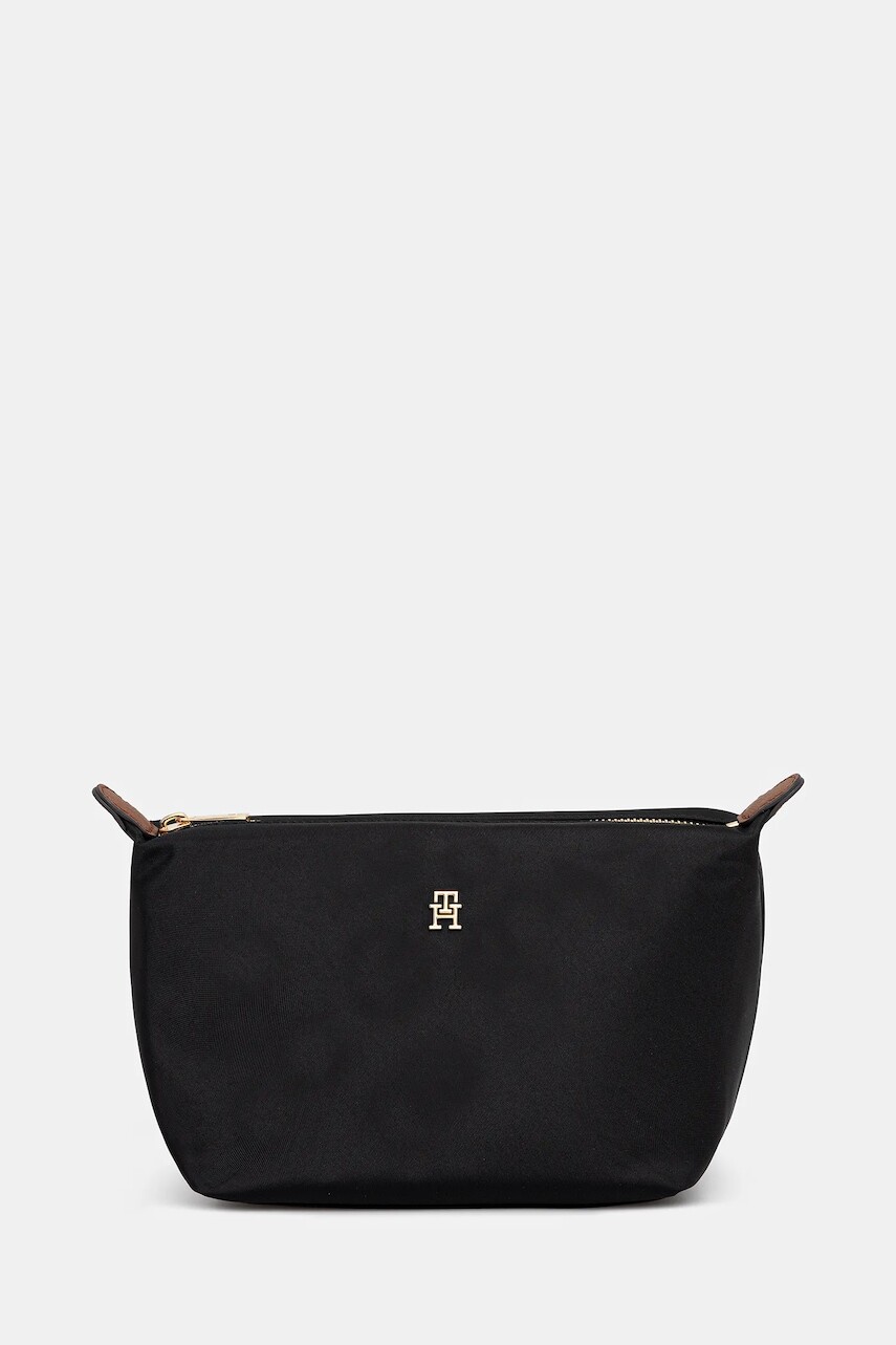 Kozmetická taška Tommy Hilfiger čierna farba, AW0AW17727