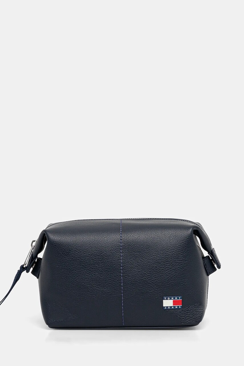 Kozmetická taška Tommy Jeans tmavomodrá farba, AM0AM13693