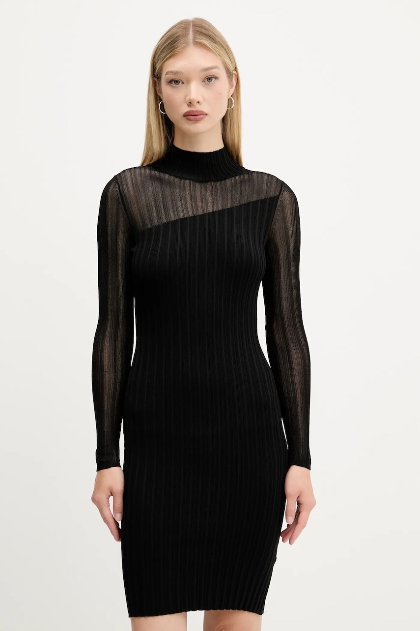 Šaty HUGO čierna farba, 50542664