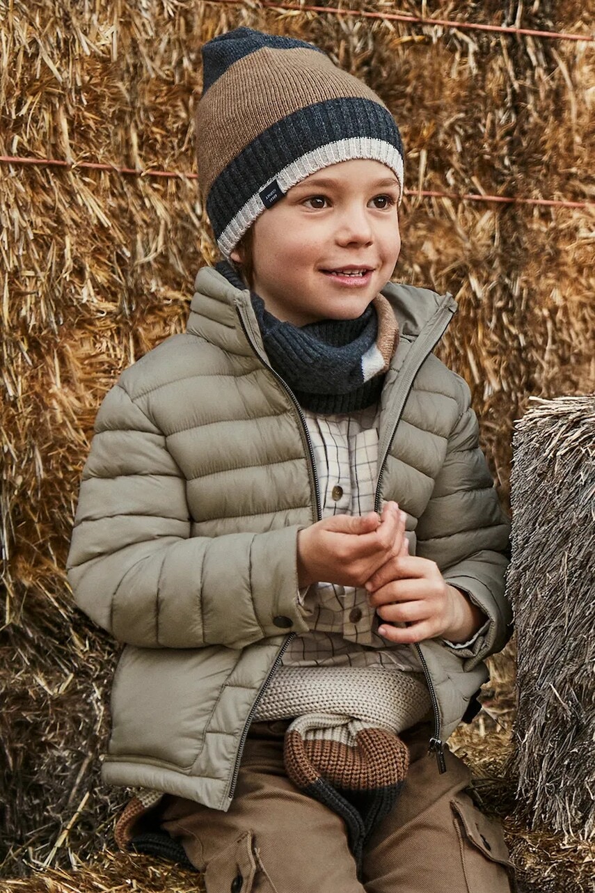 Detská bunda Mayoral béžová farba, 4418