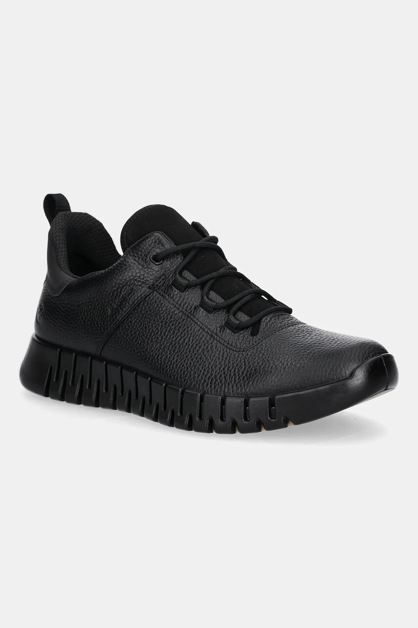 Kožené tenisky Ecco Gruuv Sneaker Lea Gtxs čierna farba, 525224-01001