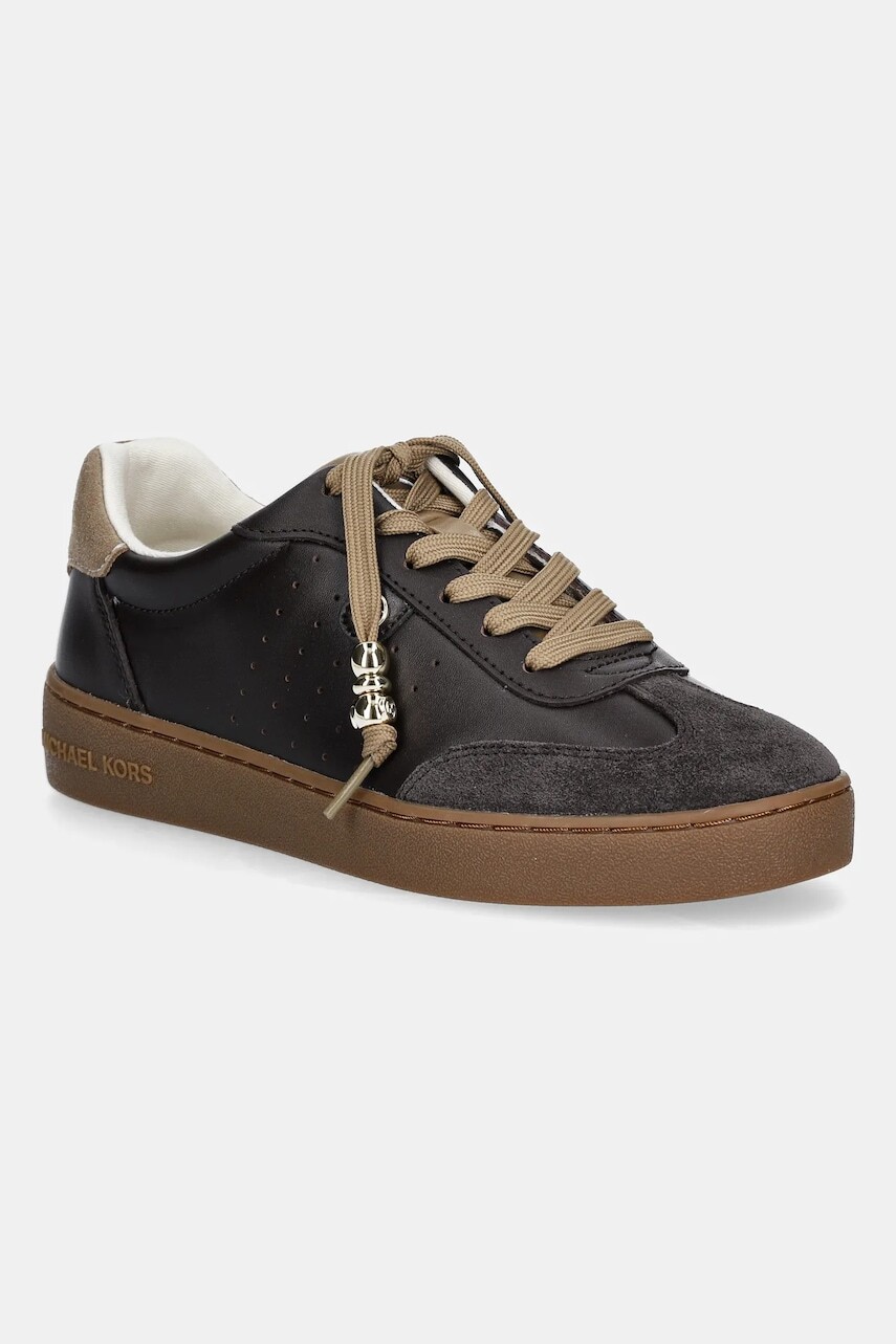 Kožené tenisky MICHAEL Michael Kors Scotty hnedá farba, 43F5SCFS1S.251