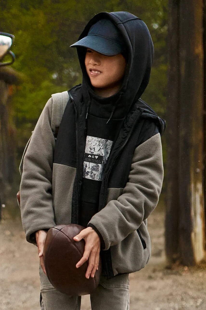 Detská obojstranná bunda Mayoral čierna farba, 7413