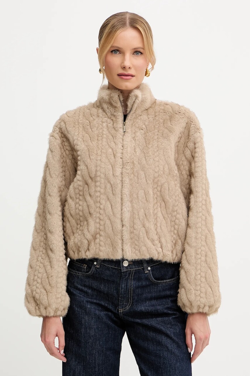 Bunda Ermanno Scervino béžová farba, prechodná, oversize, 57TD030E93