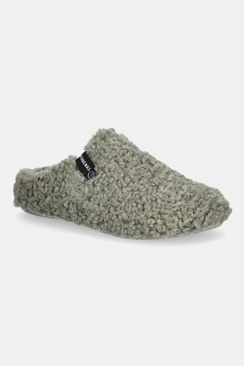 Papuče Verbenas YORK CURLY zelená farba, 5860500660