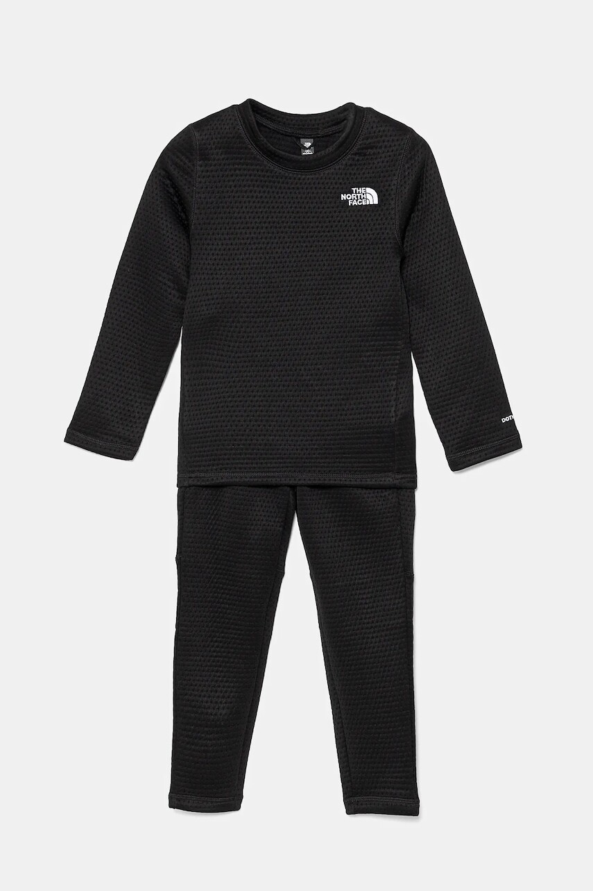 Sada detského funkčného prádla The North Face DOTKNIT THERMAL SET čierna farba, NF0A88VCJK31