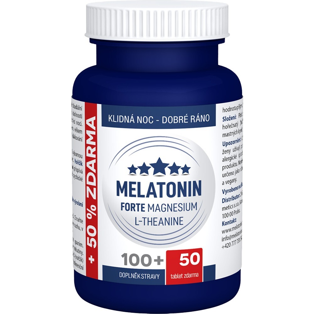 Clinical Melatonín Forte Magnesium L-Theanine 100 + 50 tabliet