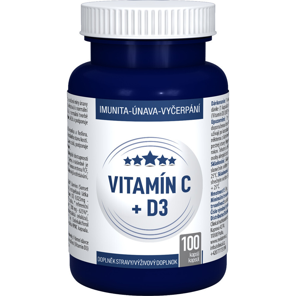 Clinical Vitamín C + D3 100 kapsúl