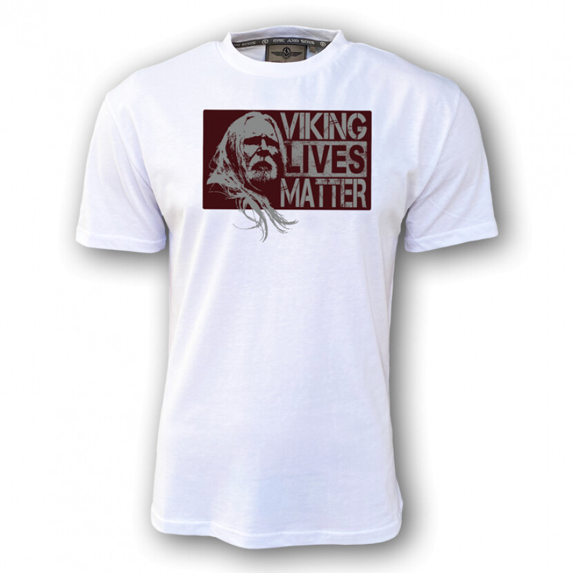 Tričko Erik and Sons Viking Lives Matter 2025 - biele, 4XL