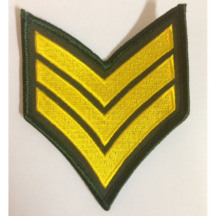 Nášivka Anton US SERGEANT - olivová-žltá