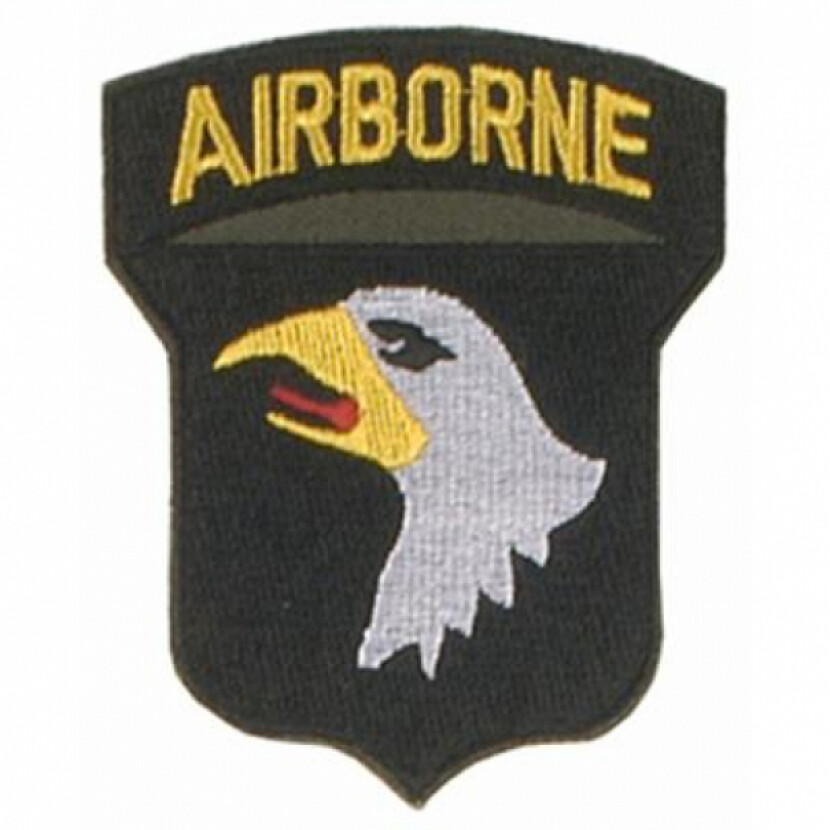 Nášivka Anton US 101. LL-DIVISION AIRBORNE - čierna-žltá