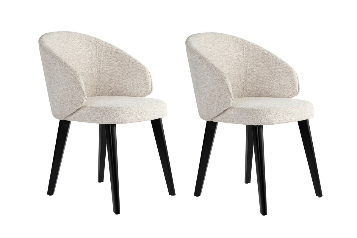 Sada jedálenských stoličiek Bentley White andBlack, 2 ks