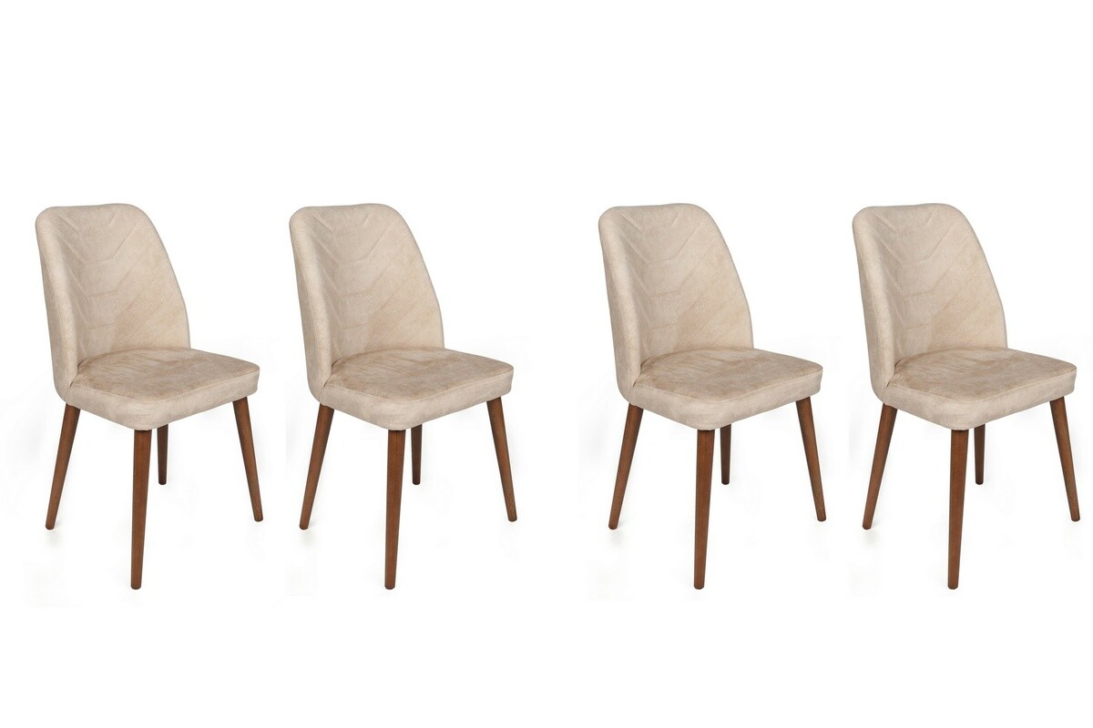 Sada jedálenských stoličiek Dallas Beige, 4 ks