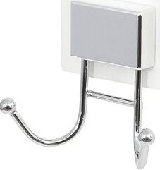 COMPACTOR Bestlock Magic Dvojitý samolepiaci háčik, bez vŕtania, chróm, nosnosť až 3 kg