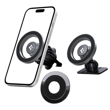 Spigen MFT13 Dashboard & Vent MagSafe držiak na mobil do auta, strieborný