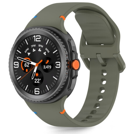 Tech-Protect Silicone remienok na Samsung Galaxy Watch 8 / Classic (40 / 44 / 46 mm), army green