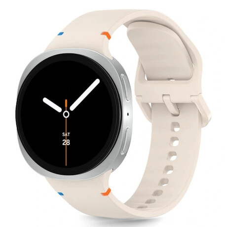 Tech-Protect Silicone remienok na Samsung Galaxy Watch 8 / Classic (40 / 44 / 46 mm), starlight