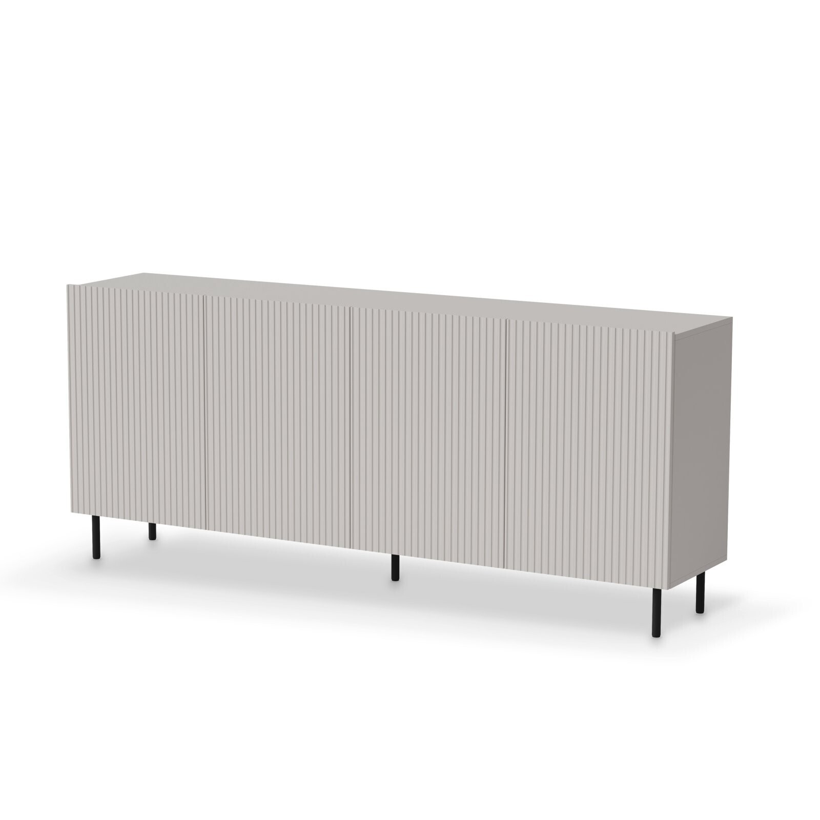 Komoda Paxos 180 cm kašmír/černá