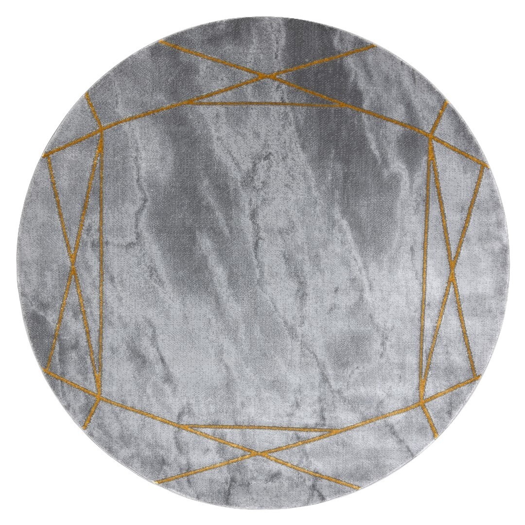 Kulatý koberec ESTEMA MARBLE2 šedý
