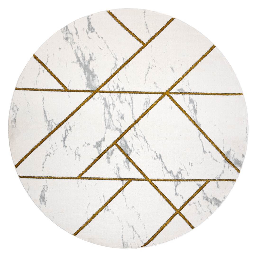 Kulatý koberec ESTEMA MARBLEGEO krémový