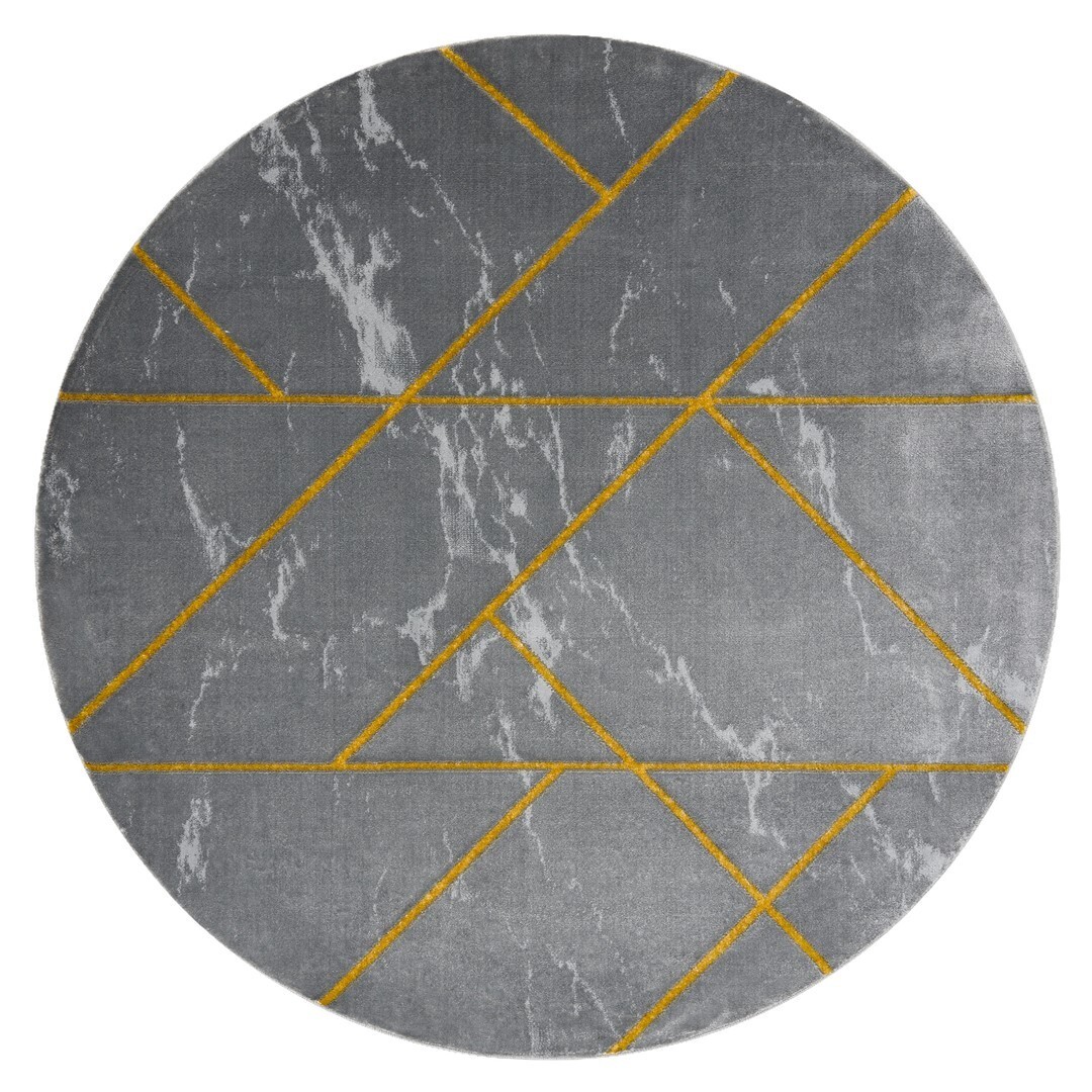 Kulatý koberec ESTEMA MARBLEGEO šedý