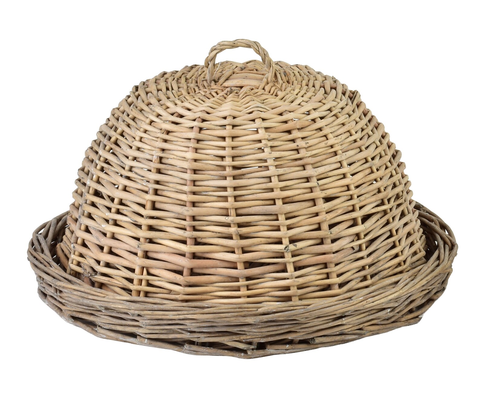 Proutěný podnos s víkem GUSTAV 36x26 hnědý