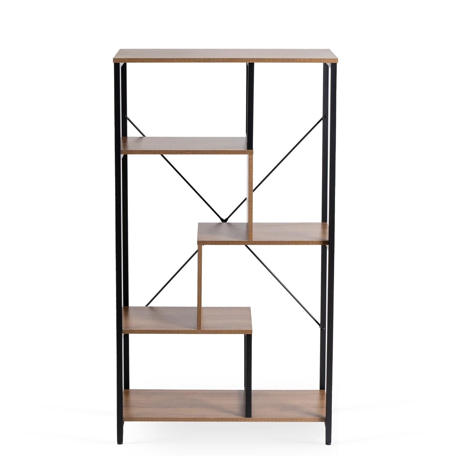 Regál Tim 74 cm ořech/černý